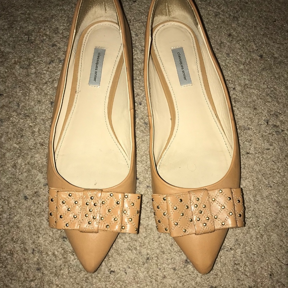 Studded Bow Classic Flats